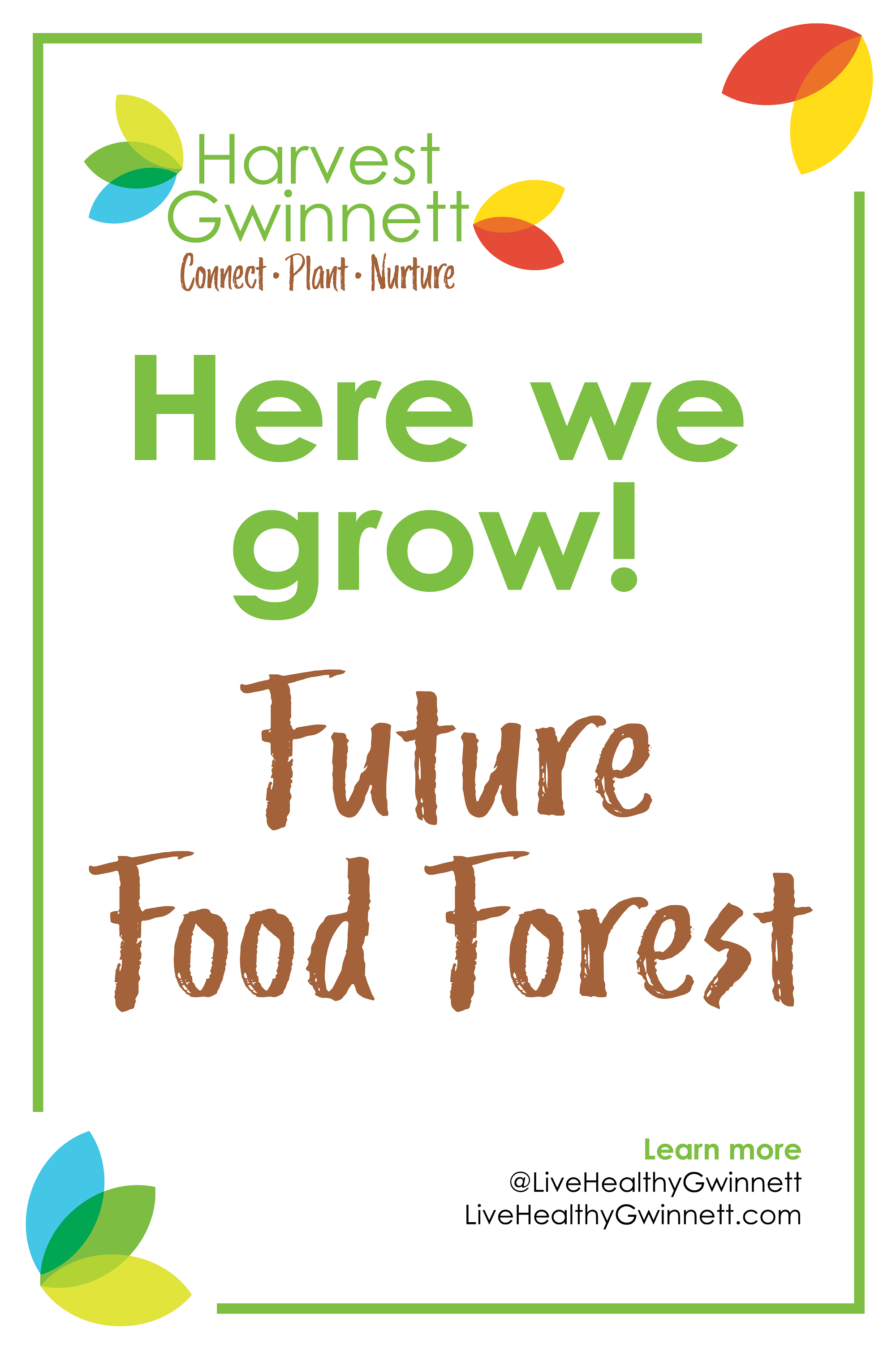 Watch Us Grow-Food Forest Sign
